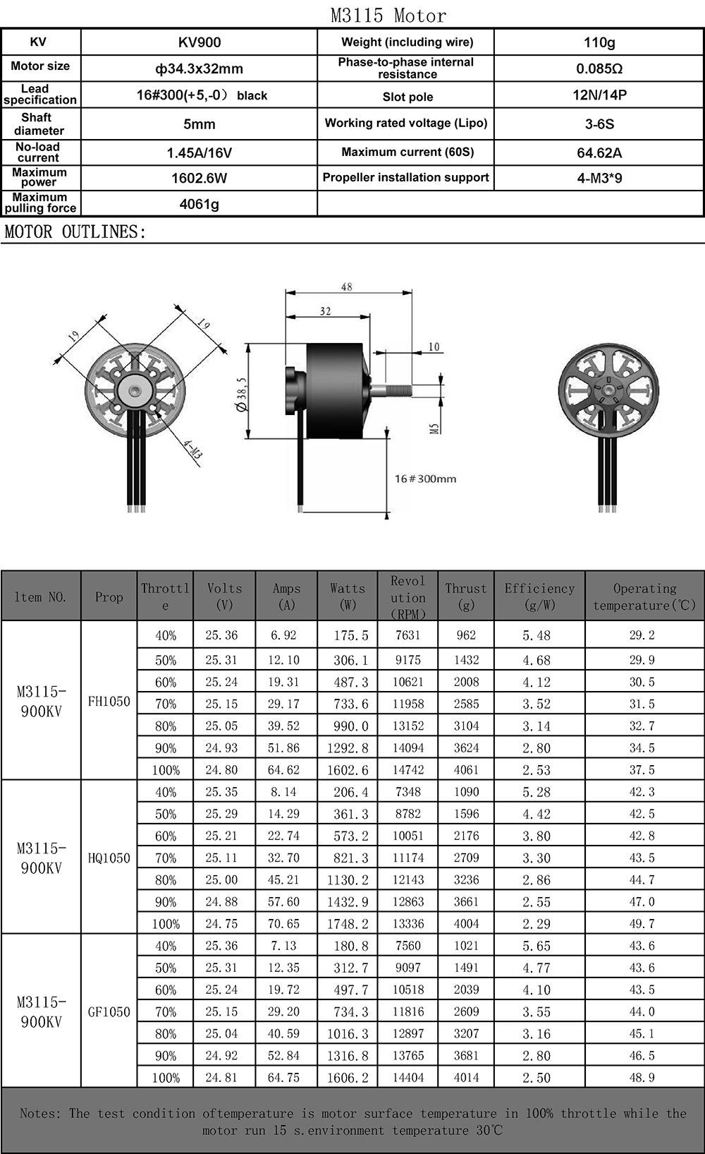 14PCS-Flashhobby-M3115-3115-900KV-3-6S-Hochgeschwindigkeits-Buumlrstenloser-Motor-fuumlr-CX10-Rekon1-2014555-7